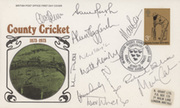 COUNTY CRICKET 1873-1973 OFFICIAL FIRST DAY COVER  - SIGNED BY 12 KENT PLAYERS