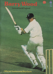 BARRY WOOD (LANCASHIRE) 1979 CRICKET BENEFIT BROCHURE