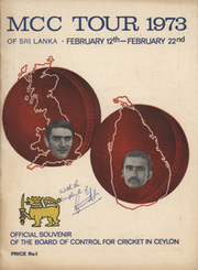 OFFICIAL SOUVENIR M.C.C. TOUR OF CEYLON 1973