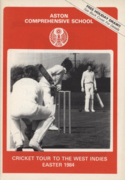 ASTON COMPREHENSIVE SCHOOL CRICKET TOUR TO WEST INDIES 1984 BROCHURE