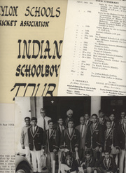 CEYLON SCHOOLS CRICKET ASSOCIATION: INDIAN SCHOOLBOY TOUR 1964 BROCHURE