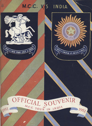 OFFICIAL SOUVENIR OF M.C.C. TOUR IN INDIA 1951-1952 (SIGNED BY MERCHANT)