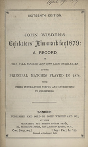 WISDEN CRICKETERS