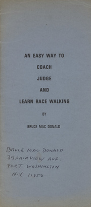 AN EASY WAY TO COACH, JUDGE AND LEARN RACE WALKING