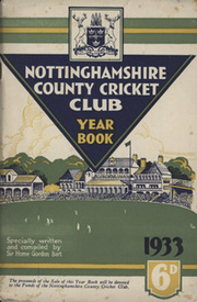NOTTINGHAMSHIRE COUNTY CRICKET CLUB 1933 YEARBOOK
