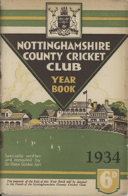 NOTTINGHAMSHIRE COUNTY CRICKET CLUB 1934 YEARBOOK