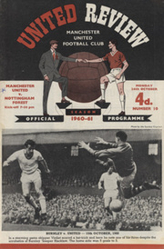 MANCHESTER UNITED V NOTTINGHAM FOREST 1960-61 FOOTBALL PROGRAMME