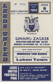 LEEDS UNITED V DINAMO ZAGREB 1967 (FAIRS CUP FINAL 2ND LEG) FOOTBALL PROGRAMME