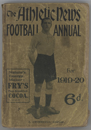 ATHLETIC NEWS FOOTBALL ANNUAL 1919-20