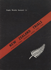 NEW ZEALAND TRIALS 1960 RUGBY UNION PROGRAMME