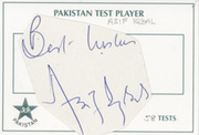 ASIF IQBAL (PAKISTAN & KENT) CRICKET AUTOGRAPH
