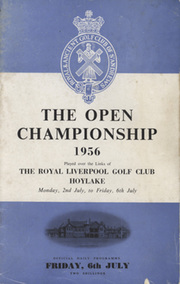 OPEN CHAMPIONSHIP 1956 (HOYLAKE) GOLF PROGRAMME