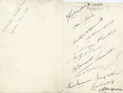 AUSTRALIA CRICKET TOUR TO SOUTH AFRICA 1935-36 SIGNED CARD