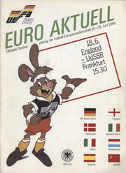 ENGLAND V RUSSIA 1988 (EUROPEAN CHAMPIONSHIPS) FOOTBALL PROGRAMME