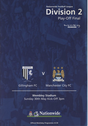 GILLINGHAM V MANCHESTER CITY 1999 (DIVISION 2 PLAY-OFF FINAL) FOOTBALL PROGRAMME