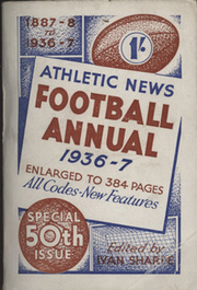 ATHLETIC NEWS FOOTBALL ANNUAL 1936-37