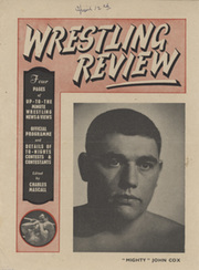 WRESTLING FLYER 1966 (FAIRFIELD HALL, CROYDON) - INCLUDING STEVE LOGAN & MICK MCMANUS