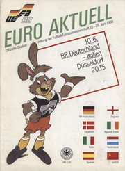 WEST GERMANY V ITALY 1988 (EUROPEAN CHAMPIONSHIPS) FOOTBALL PROGRAMME