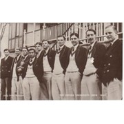 OXFORD UNIVERSITY CREW 1933 ROWING POSTCARD