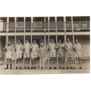 CAMBRIDGE UNIVERSITY CREW 1924 ROWING POSTCARD
