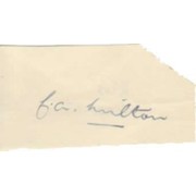 ARTHUR MILTON CRICKET AUTOGRAPH