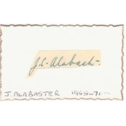 JOHN ALABASTER CRICKET AUTOGRAPH