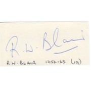 BOB BLAIR CRICKET AUTOGRAPH