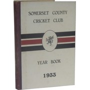 SOMERSET COUNTY CRICKET CLUB YEARBOOK 1933