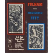 FULHAM V BIRMINGHAM CITY 1975 (F.A. CUP SEMI-FINAL, REPLAY) FOOTBALL PROGRAMME
