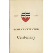 BATH CRICKET CLUB CENTENARY HANDBOOK 1958-59
