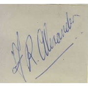FRED ALEXANDER CRICKET AUTOGRAPH