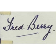 FRED BERRY CRICKET AUTOGRAPH