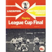LIVERPOOL V NOTTINGHAM FOREST 1978 (LEAGUE CUP FINAL, REPLAY) FOOTBALL PROGRAMME