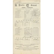ETON V HARROW 1930 CRICKET SCORECARD
