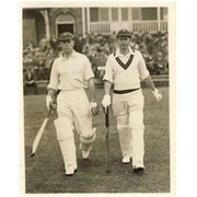 JACK SIEDLE & BRUCE MITCHELL (SOUTH AFRICA) 1935 CRICKET PHOTOGRAPH
