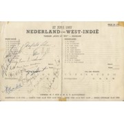 NETHERLANDS V WEST INDIES 1957