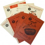 BRENTFORD PROGRAMMES 1947/48 TO 1969/70 (12)