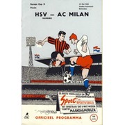 HAMBURG V A.C. MILAN 1968 (ECWC FINAL) FOOTBALL PROGRAMME