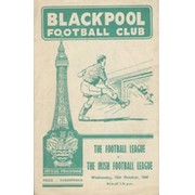 FOOTBALL LEAGUE V IRISH FOOTBALL LEAGUE 1960 (FRIENDLY) FOOTBALL PROGRAMME