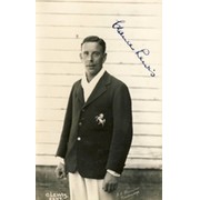 CLAUDE LEWIS (KENT) SIGNED CRICKET POSTCARD