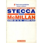 MAURIZIO STECCA V COLIN MCMILLAN 1992