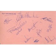 NOTTINGHAMSHIRE 1962 CRICKET AUTOGRAPHS