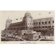WEMBLEY STADIUM, 1924 FOOTBALL POSTCARD