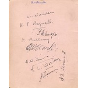 NORTHAMPTONSHIRE 1927 CRICKET AUTOGRAPHS