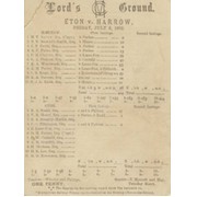 ETON V HARROW 1892