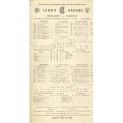 MIDDLESEX V PAKISTAN 1954 CRICKET SCORECARD