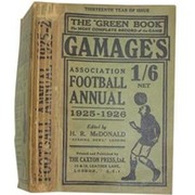 GAMAGES ASSOCIATION FOOTBALL ANNUAL 1925-26