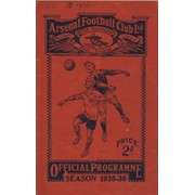 ARSENAL V ASTON VILLA 1935-36 FOOTBALL PROGRAMME