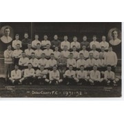 DERBY COUNTY 1931-32 FOOTBALL POSTCARD
