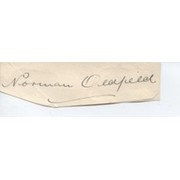 NORMAN OLDFIELD (LANCASHIRE, NORTHAMPTONSHIRE & ENGLAND) CRICKET AUTOGRAPH